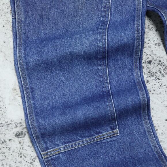 Vintage Carhartt B73 DST Faded Blue Jeans Denim Double Knee Carpenter Pant 31x32 - Picture 8 of 16